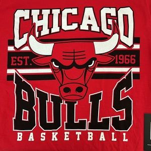 NWT NBA Chicago Bulls SS T-shirt-Sz M, Red